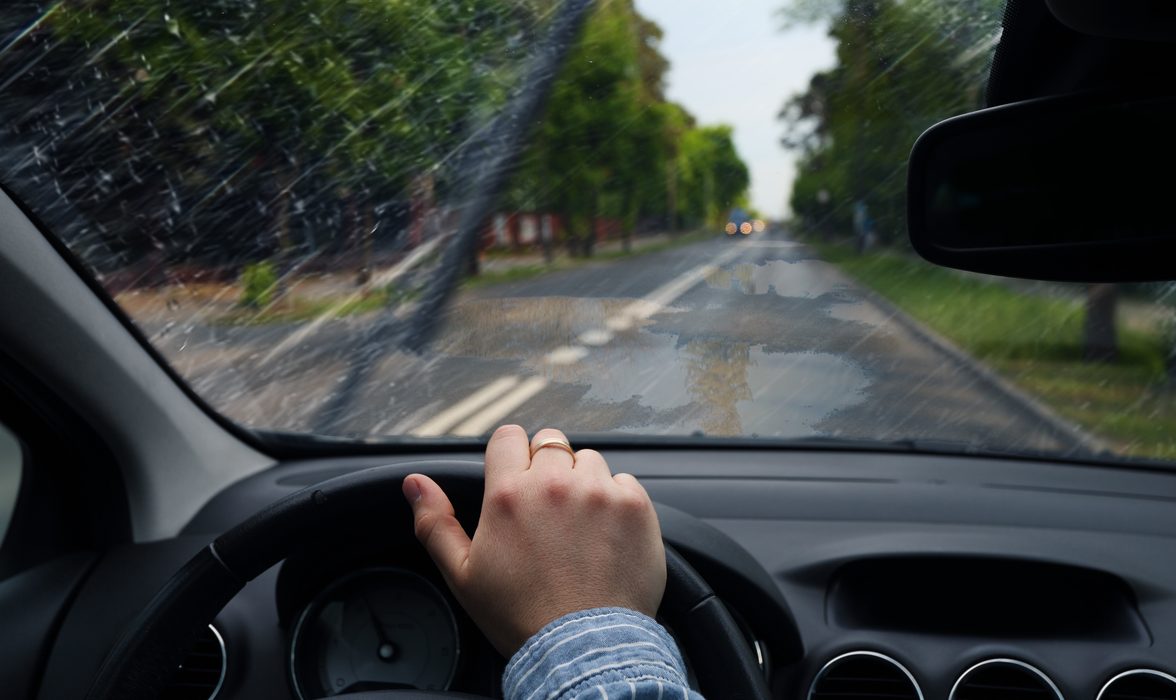 Streaky old wipers reducing wet weather visibility